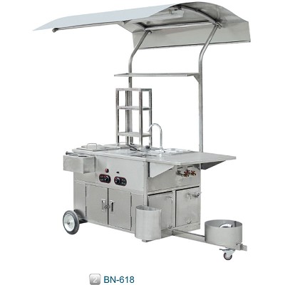 Street Food Machinery Hot Dog Bike Cart For Sale Gas Power Hot Dog Cart