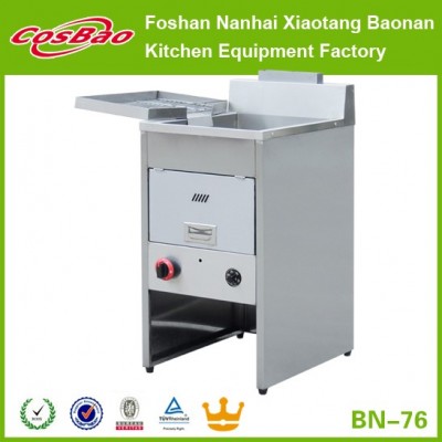 Business Type Gas Deep Fat Fryer For Shrimp and Banana Lumpia Spring Rolls Egg Roll, Fried Tofu Bean Curd Machine